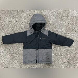 Boys Black/Grey Columbia 4T Lightning Lift Heavy Coat